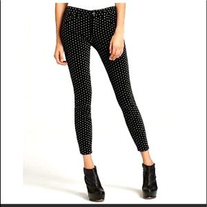 Free People velvet polka dot pants